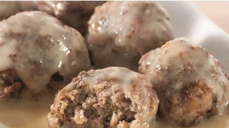 Χοιρινά κεφτεδάκια με σάλτσα μπίρας