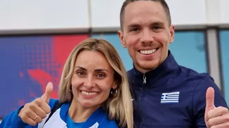 O Λευτέρης Πετρούνιας και η Βασιλική Μιλλούση κάνουν προπόνηση μαζί με τις κόρες τους