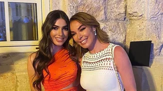 Λάμπης Ευαγγελάτος | Στην αποφοίτηση της αδερφής του, Λυδίας, μαζί με τον πατέρα του, Νίκο Ευαγγελάτο