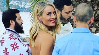 Νέες φωτογραφίες από τη βάφτιση του γιου της Φλορίντα Πετρουτσέλι με νονά την Ελεονώρα Μελέτη