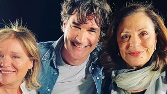 Η Χάρις Αλεξίου στο πρώτο γύρισμα της δεύτερης σεζόν του "Maestro"