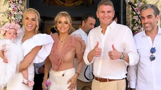 Μαντώ Γαστεράτου | Όλες οι φωτογραφίες από τη βάπτιση της κόρης της, Κυβέλης