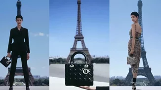 H καμπάνια της Lady Dior με φόντο τον Πύργο του Άιφελ