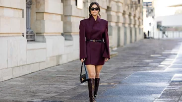 Thank me later | Οι μπορντό μπότες από τη Stradivarius που ταιριάζουν τέλεια με φούστες και φορέματα