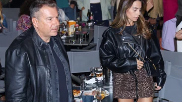 Γιώργος Λιάγκας & Μαρία Αντωνά | Με ταιριαστά leather jackets σε βραδινή τους έξοδο