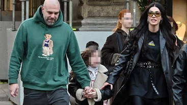 Ανατολη Κουινέλη | Με leather jacket σε βόλτα με τους γονείς της, Ήβη Αδάμου και Stavento