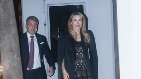 Μαριέττα Χρουσαλά & Λέων Πατίτσας | Μαζί στη δεξίωση της Kimberly Guilfoyle