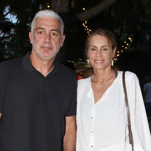 Αντώνης Νικοπολίδης | Σπάνια βραδινή έξοδος με τη σύζυγό του, Βάσω Στασινού