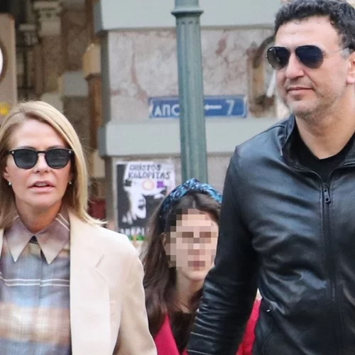 Τζένη Μπαλατσινού - Βασίλης Κικίλιας | Απόδραση στην Πάτμο - Πέταξαν χαρταετό με τον γιο τους