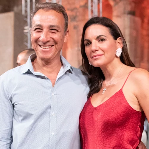 Όλγα Κεφαλογιάννη-Μίνως Μάτσας | Η πολύ σπάνια φωτογραφία των αξιολάτρευτων διδύμων