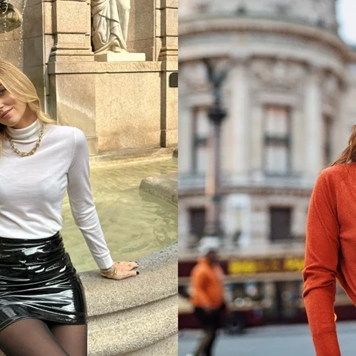 Η Chiara Ferragni και η Τόνια Σωτηροπούλου εμπιστεύονται και οι δυο τα πλεκτά από κασμίρ της Falconeri