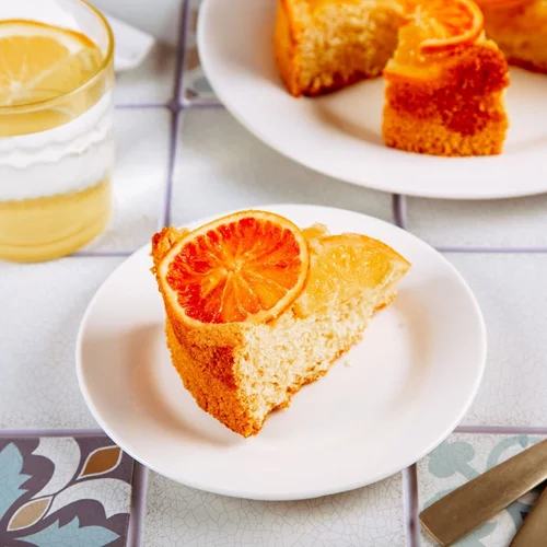 Αφράτο κέικ - φωλιά με πορτοκαλένια κρέμα | Το πιο καλοκαιρινό κέικ