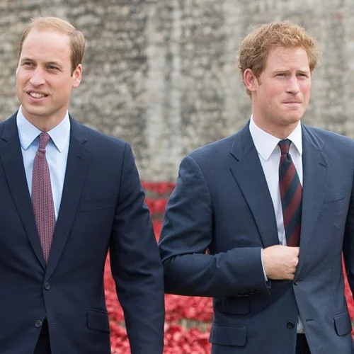 Ο πρίγκιπας Harry και ο πρίγκιπας William συναντιούνται ξανά μετά από ένα χρόνο στην κηδεία του παππού τους (pic)