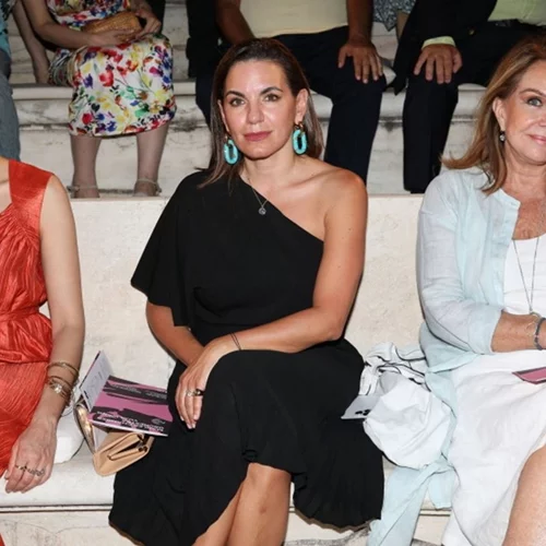 Η Όλγα Κεφαλογιάννη και η Αγάπη Πολίτη σε βραδινή έξοδο στο Ηρώδειο