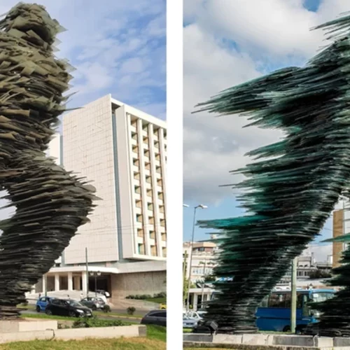 Καθαρίστηκε και λάμπει ξανά ο "Δρομέας" του Βαρώτσου - Ανάρτηση Κώστα Μπακογιάννη [εικόνες]