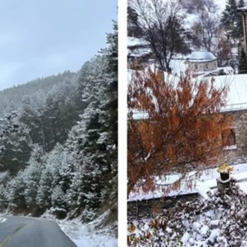 Έπεσαν τα πρώτα χιόνια | Μαγευτικές εικόνες από τα χιονισμένα ορεινά της Δυτικής Μακεδονίας