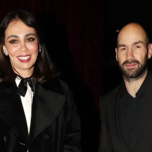 Ολυμπία Χοψονίδου | Η κομψή εμφάνιση στη βραδινή έξοδο με τον Βασίλη Σπανούλη