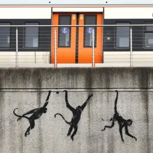 Το τέταρτο έργο του Μπάνκσι που εικονίζει ζώα κλάπηκε μία ώρα μετά την εμφάνισή του