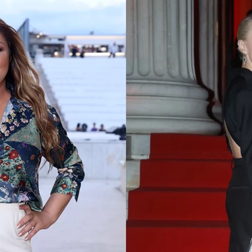 Η Έλενα Παπαρίζου φωτογραφίζεται με την Τάμτα και την κόρη της, Άννυ