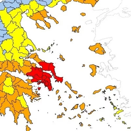 Ακραίος κίνδυνος πυρκαγιάς σήμερα σε Αττική, Βοιωτία και Εύβοια