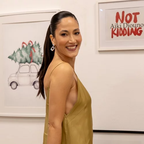 Μαλαματένια Παλατσίδη | Το χρυσό slip dress της είναι το ιδανικό για τις εμφανίσεις σου αυτά τα Χριστούγεννα