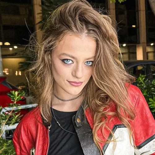 Γαία Μερκούρη | Το cool casual look που δημιούργησε με ένα leather jacket