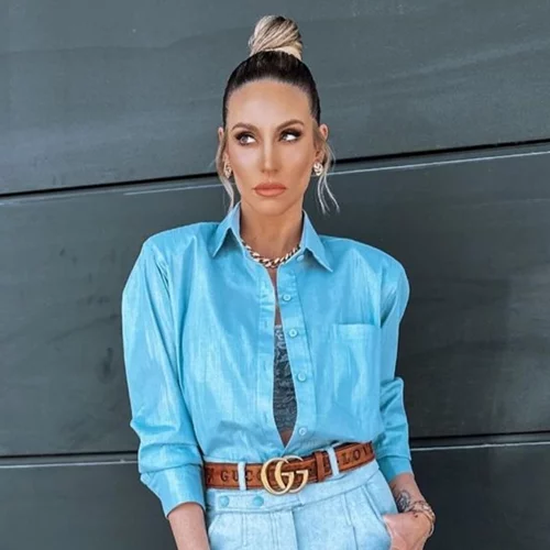 Αθηνά Οικονομάκου | Το total look της με ένα από τα color trends της άνοιξης