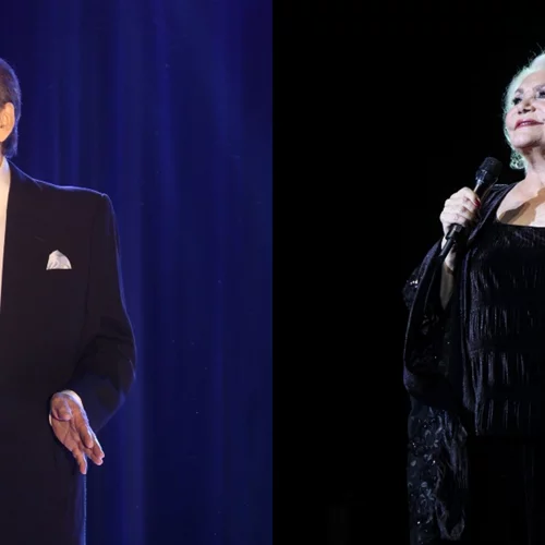 Η τρυφερή φωτογραφία του Τόλη Βοσκόπουλου αγκαλιά με την Μαρινέλλα και της κόρη της Τζωρτζίνα