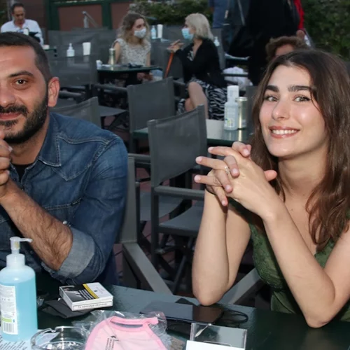 Λεωνίδας Κουτσόπουλος - Χρύσα Μιχαλοπούλου | Μαζί σε βραδινή έξοδο