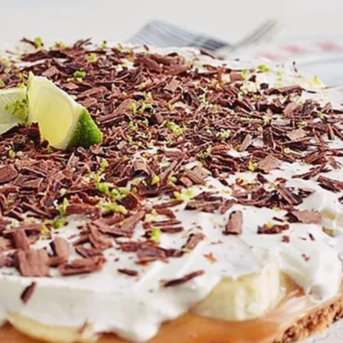 Μπανόφι με έτοιμο καραμελωμένο ζαχαρούχο και λάιμ