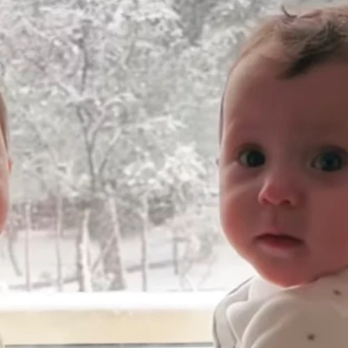 Σάκης Τανιμανίδης- Χριστίνα Μπόμπα | Αυτή είναι η αντίδραση των διδύμων τους όταν είδαν για πρώτη φορά χιόνι