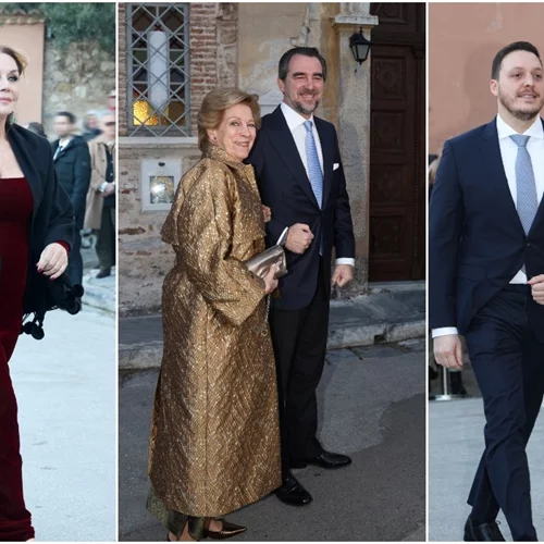 Νικόλαος Ντε Γκρες - Χρυσή Βαρδινογιάννη | Οι πρώτες εικόνες από τον γάμο τους στην Πλάκα