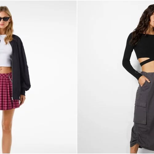 Parachute & Plate Skirt | Ανακαλύψαμε τις must have φούστες του φθινοπώρου στη νέα συλλογή της Bershka