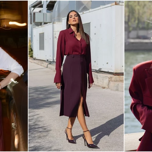 Πώς φορούν το μπορντό οι διάσημες Ελληνίδες