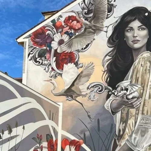 "A Dona do Esteiro" | Μία εντυπωσιακή τοιχογραφία από τη Lula Gose