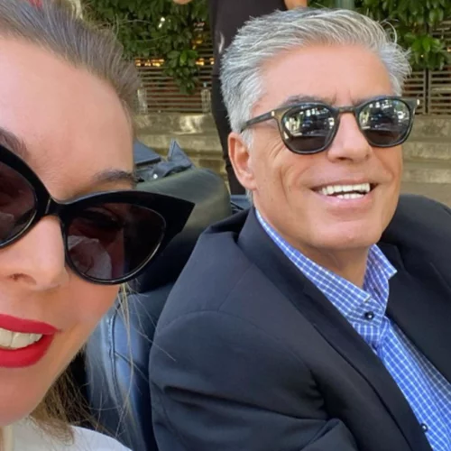 Τατιάνα Στεφανίδου | Η φωτογραφία με τον Νίκο Ευαγγελάτο και το δημόσιο "σ' αγαπώ"