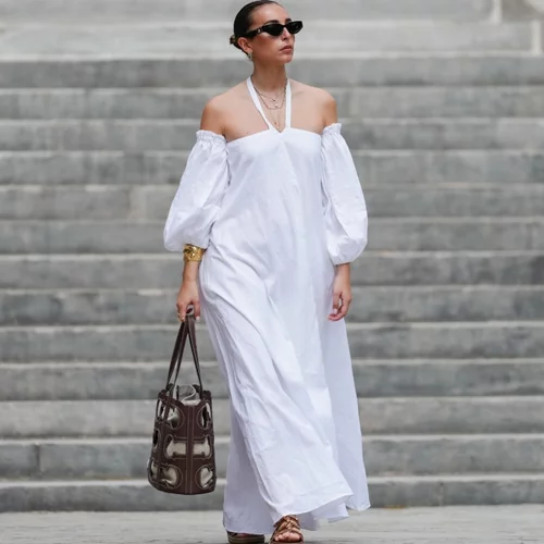 Αυτό το λινό φόρεμα από τη Massimo Dutti είναι στο χρώμα που αξίζει μια θέση στο καλοκαιρινό σου στιλ