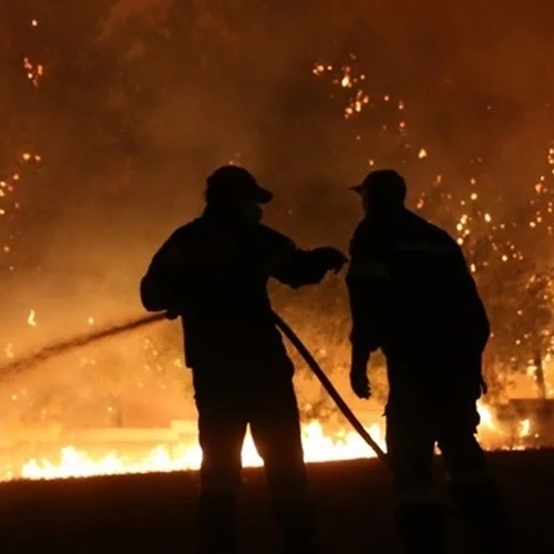 Σε ύφεση οι πυρκαγιες στον Ωρωπό και στη Θάσο