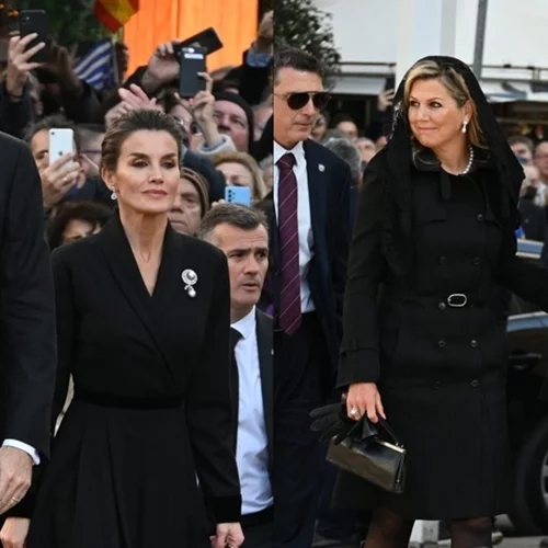 Οι εμφανίσεις της βασίλισσας Letizia και βασίλισσας Maxima στην κηδεία του Κωνσταντίνου Γλύξμπουργκ