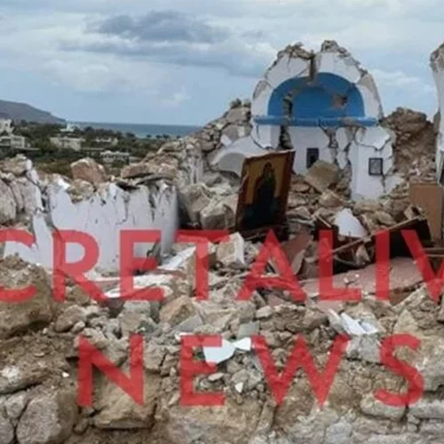 Νέος σεισμός στην Κρήτη | Κατέρρευσε το εκκλησάκι του Αγίου Νικολάου