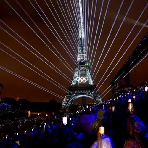 Τα συγκροτήματα Phoenix και Air στην τελετή λήξης των Ολυμπιακών Αγώνων