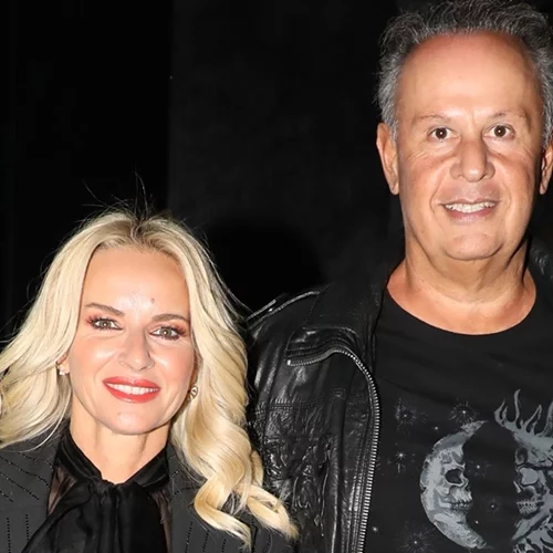 Η Μαρία Μπεκατώρου με τον σύζυγό της σε σπάνια βραδινή έξοδο