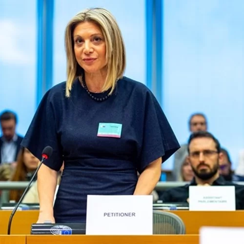 Η Μαρία Καρυστιανού στο Ευρωκοινοβούλιο | "Βρίσκομαι ενώπιόν σας γιατί οι εγγυήσεις του κράτους δικαίου έχουν πάψει να λειτουργούν στην Ελλάδα"