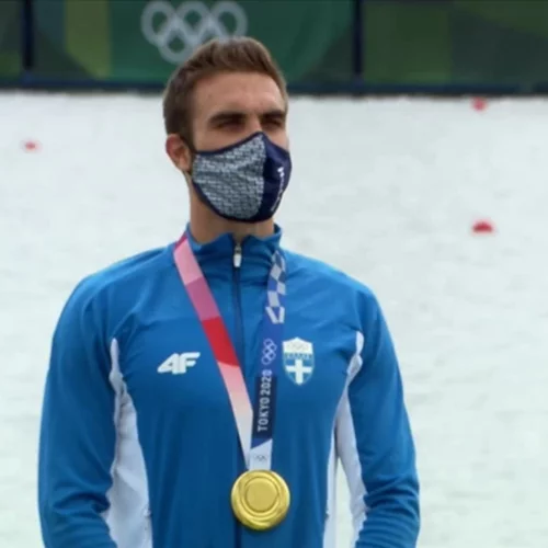 Ολυμπιακοί Αγώνες - Στέφανος Ντούσκος: Η απονομή του χρυσού μεταλλίου και η ανάκρουση του εθνικού ύμνου