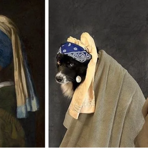 Καλλιτέχνις αναδημιουργεί διάσημους πίνακες με πρωταγωνιστή τον σκύλο της