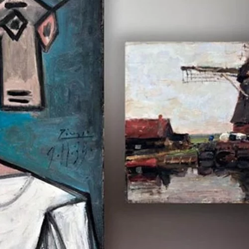 Επέστρεψαν στην Εθνική Πινακοθήκη οι κλεμμένοι πίνακες του Picasso και του Μοndrian. Στη νέα πτέρυγα της δυτικοευρωπαϊκής τέχνης στο επίπεδο -2