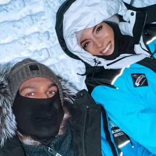 Αθηνά Οικονομάκου – Bruno Cerella | Το ονειρεμένο ταξίδι του ζευγαριού στην παγωμένη Φινλανδία – Φωτογραφίες