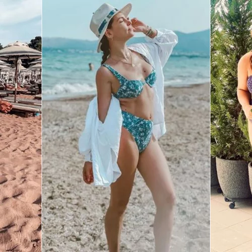 Summer Moodboard | Ελληνίδες celebrities με ψηλόμεσα μαγιό