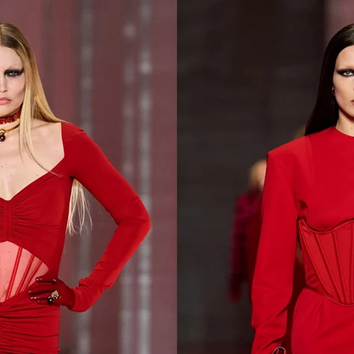 Οι αδελφές Hadid περπάτησαν με bleached brows στο Versace runway show και τρομάξαμε να τις αναγνωρίσουμε