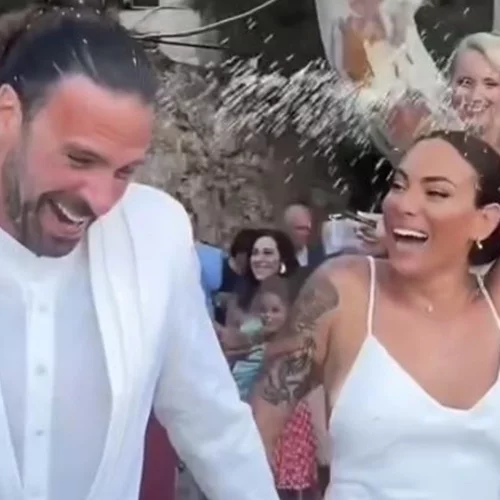 Η Ευρυδίκη Βαλαβάνη και ο Γρηγόρης Μόργκαν παντρεύτηκαν | Οι πρώτες φωτογραφίες από τον γάμο τους